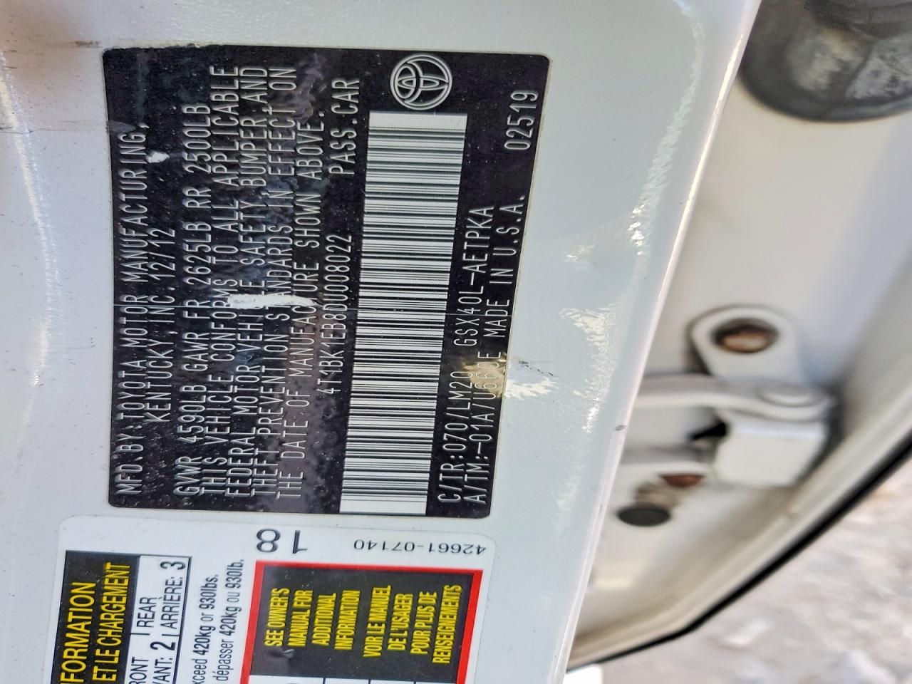 2013 Toyota Avalon Base