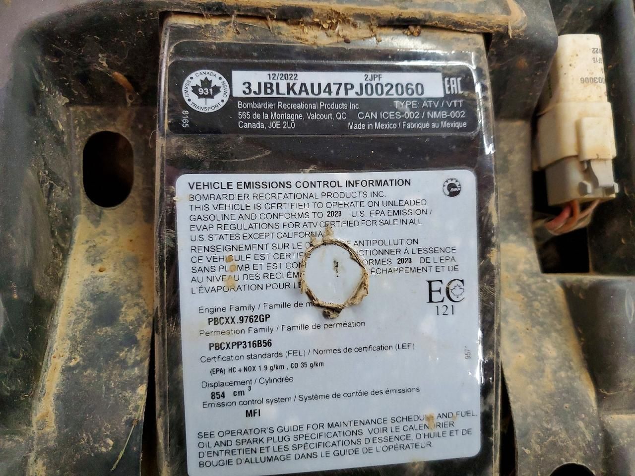 2023 Can-Am Outlander 850 xt