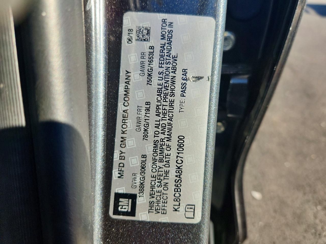 2019 Chevrolet Spark ls