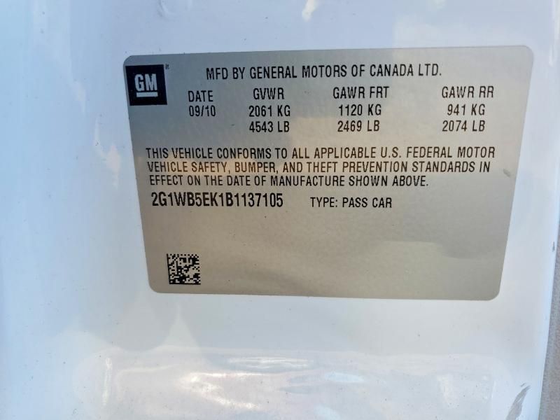 2011 Chevrolet Impala lt