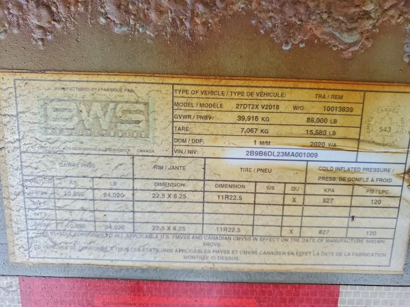 2021 BWS Trailer-Dump Trailer