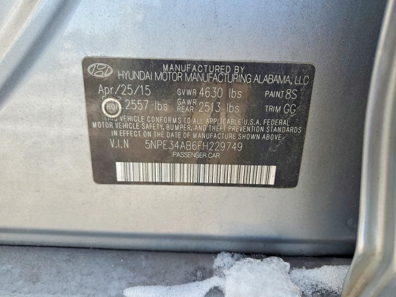 2015 Hyundai Sonata Sport