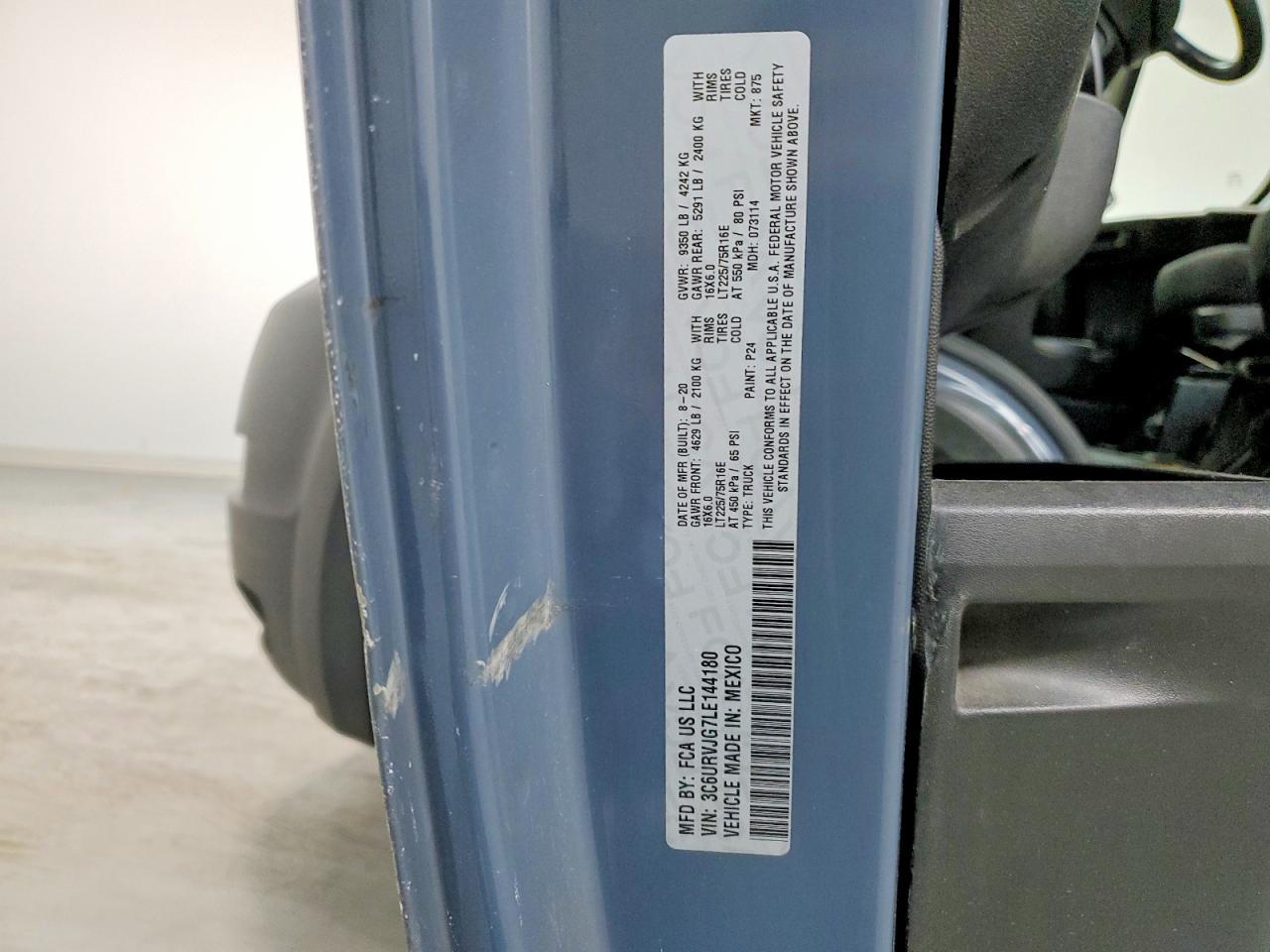 2020 Dodge RAM Promaster 3500 Delivery Van