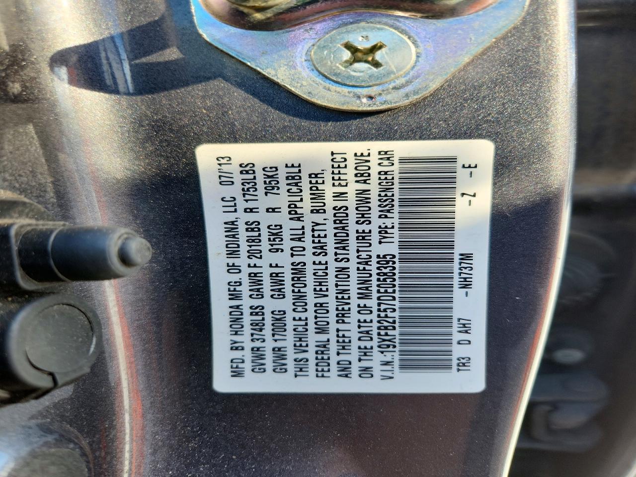 2013 Honda Civic lx