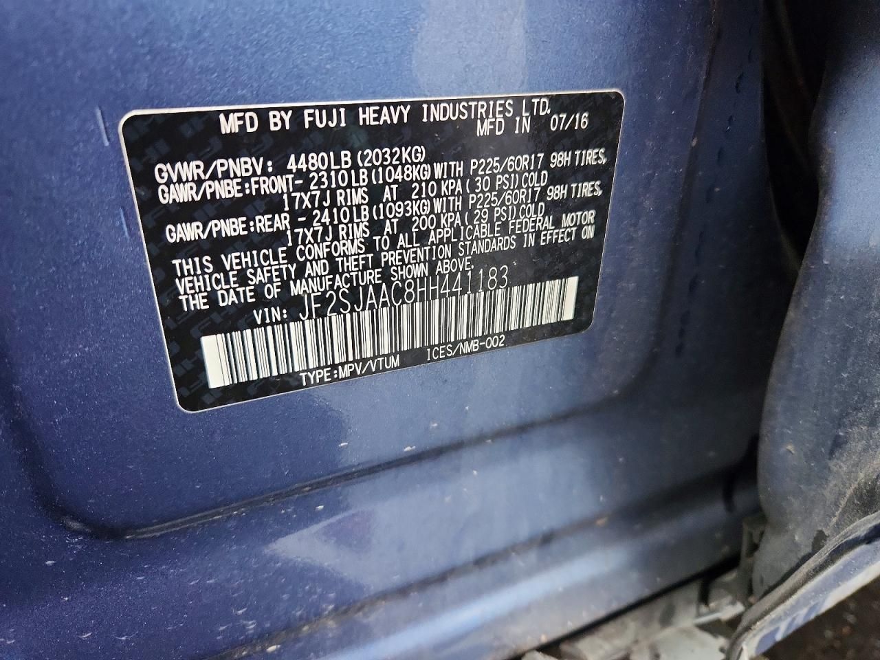 2017 Subaru Forester 2.5i