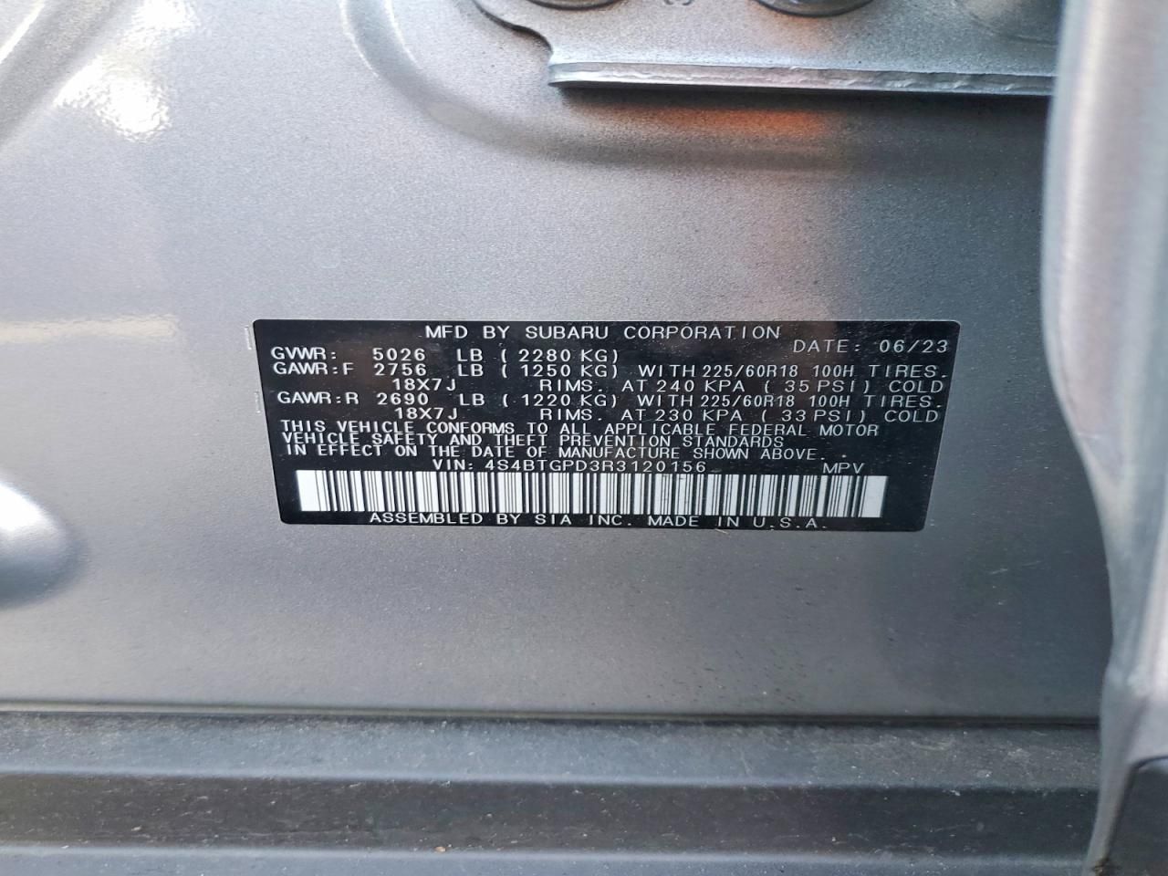 2024 Subaru Outback Touring