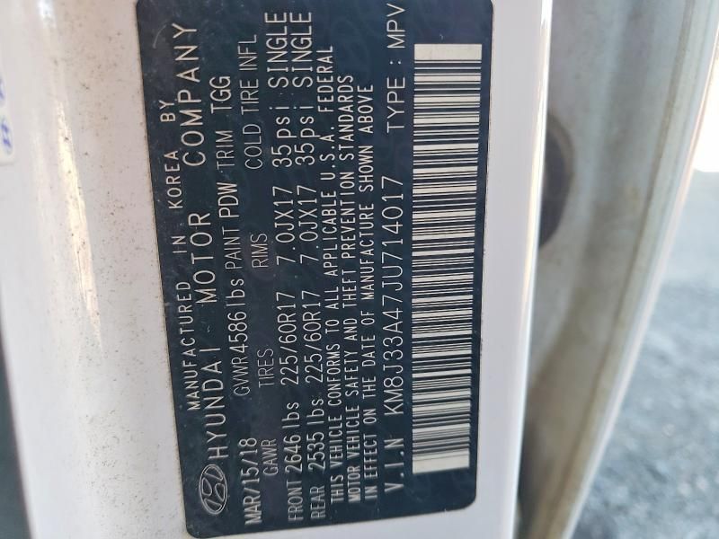 2018 Hyundai Tucson sel