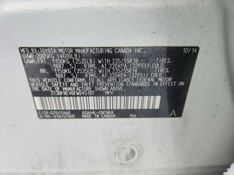 2015 Toyota Rav4 Limited