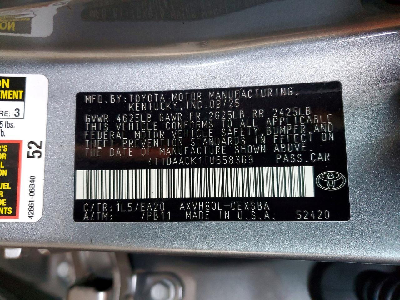 2026 Toyota Camry xse