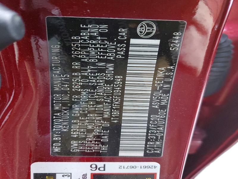 2015 Toyota Camry le