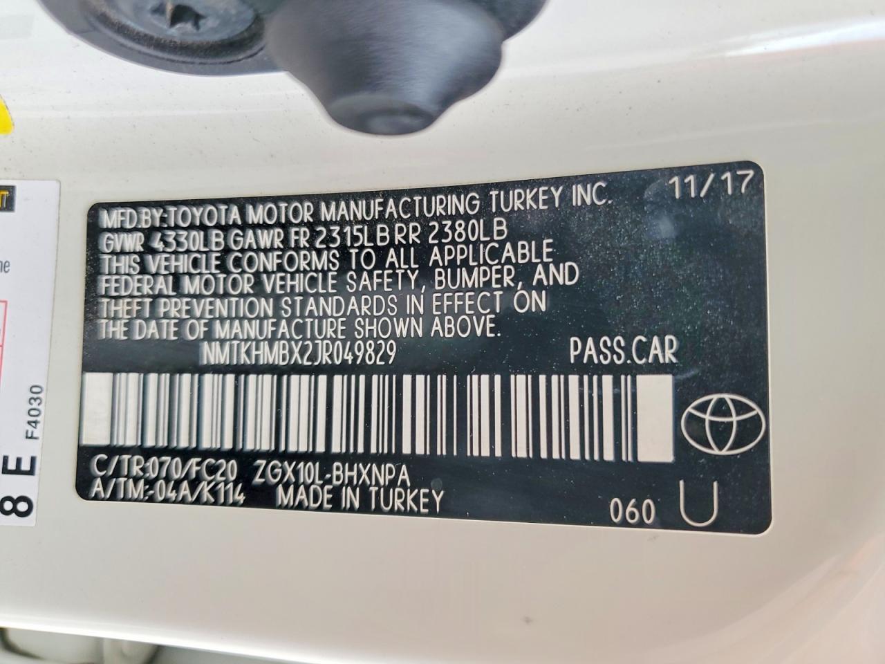 2018 Toyota C-hr xle