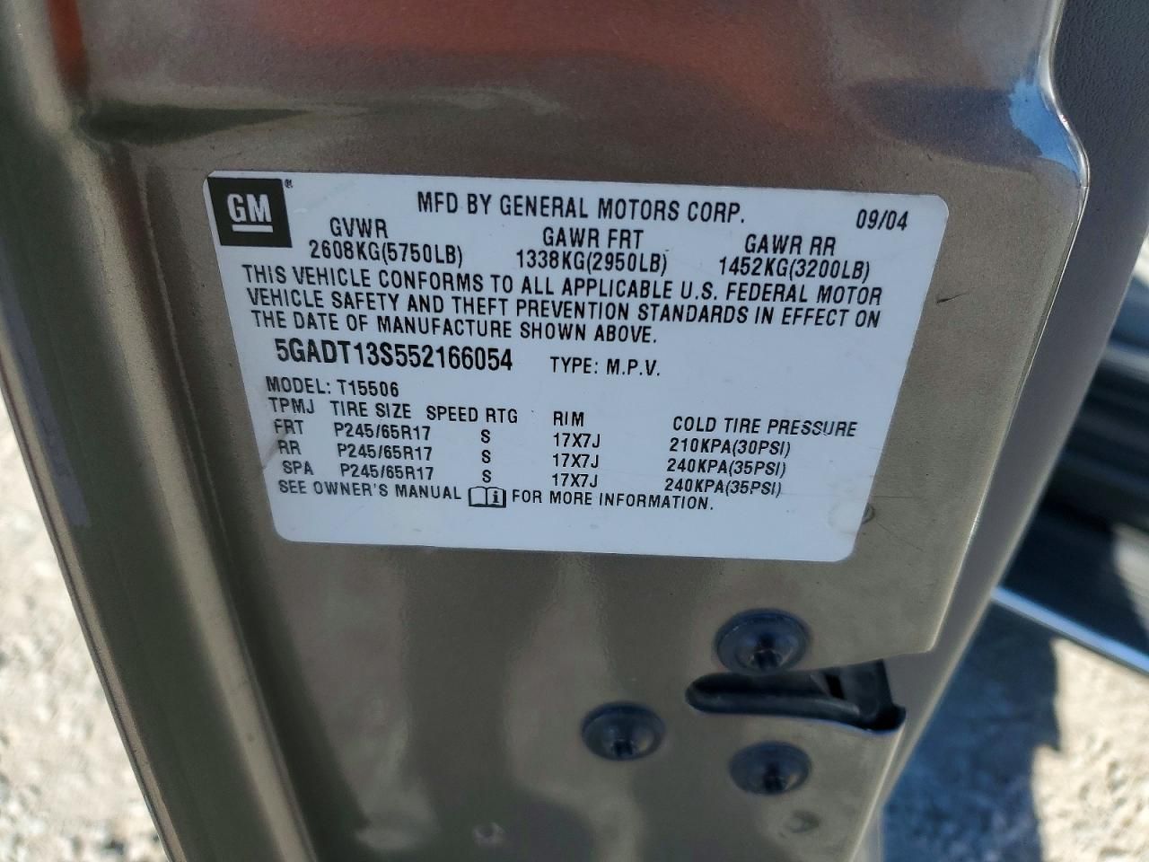 2005 Buick Rainier cxl