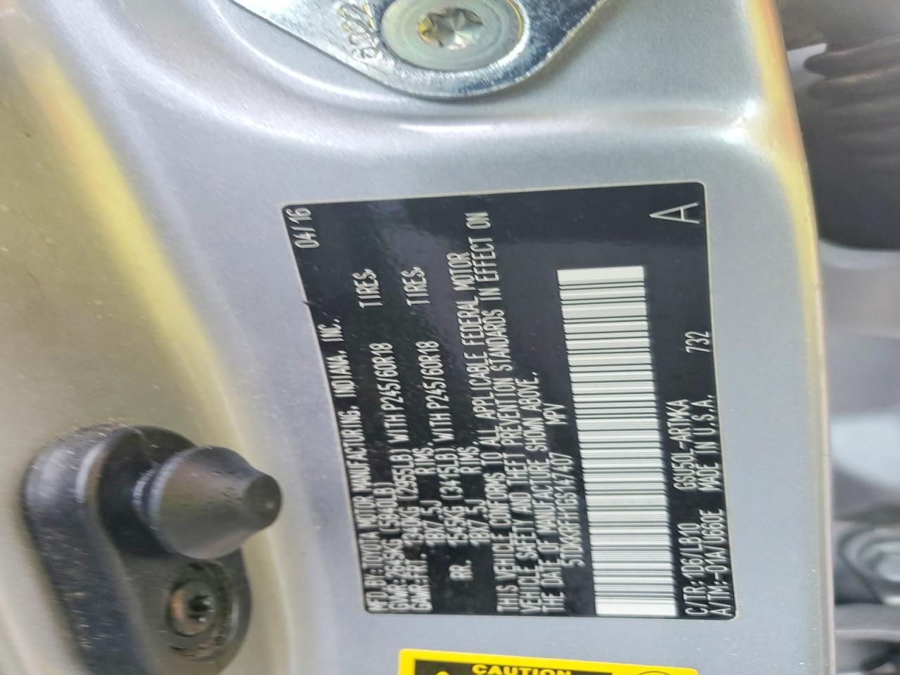 2016 Toyota Highlander xle