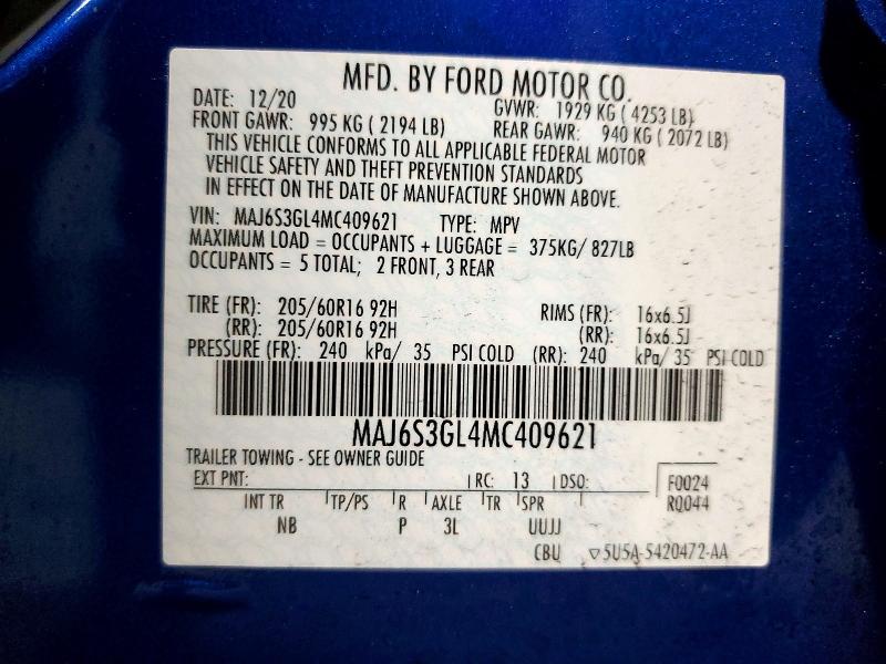 2021 Ford Ecosport se