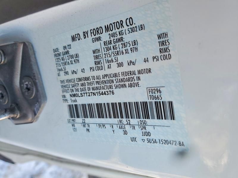 2022 Ford Transit Connect XLT