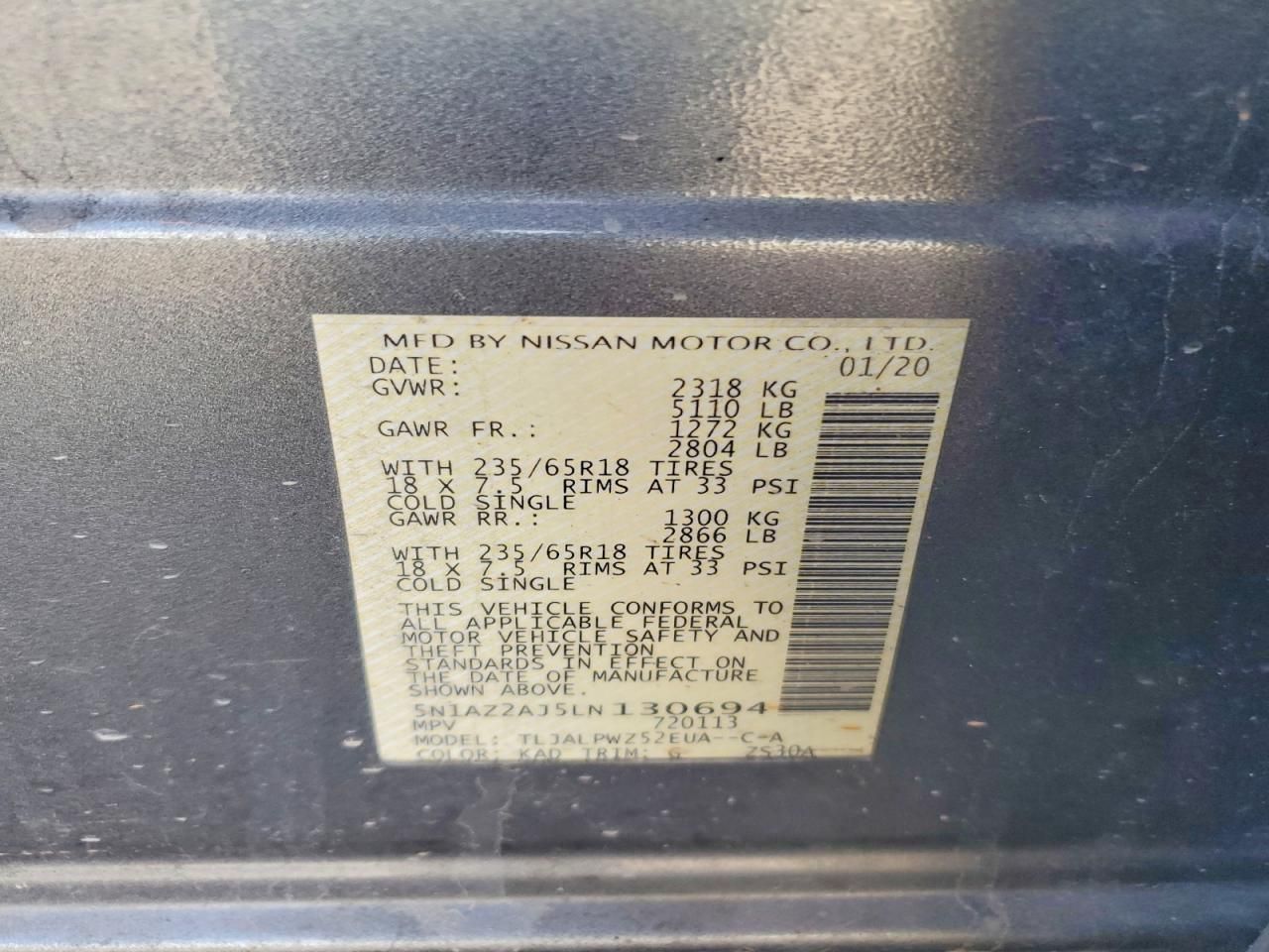 2020 Nissan Murano s