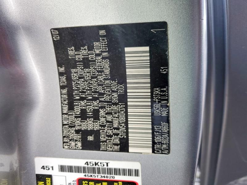 2008 Toyota Tundra Crewmax