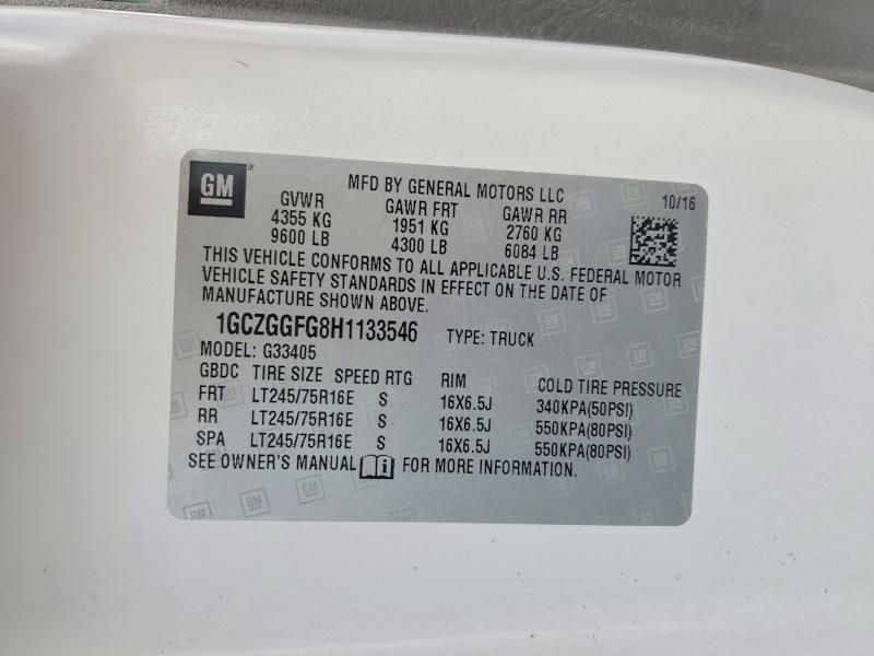 2017 Chevrolet Express G3500