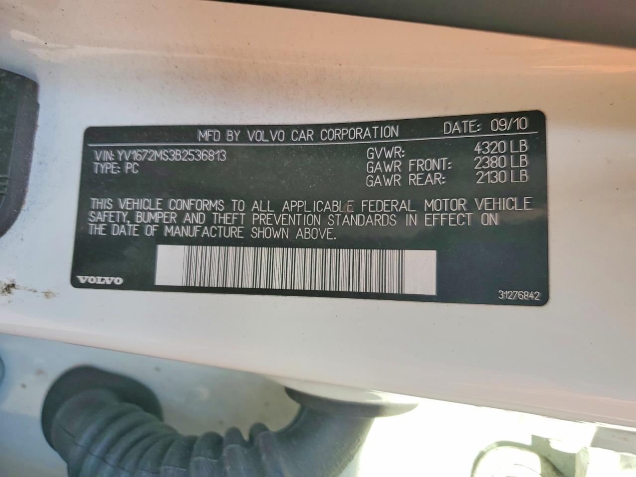 2011 Volvo S40 T5