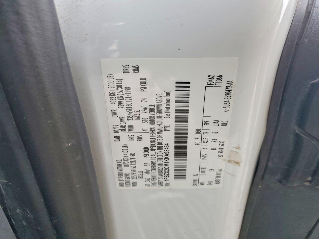2019 Ford Transit T-350