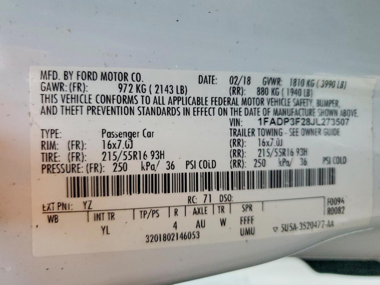 2018 Ford Focus se