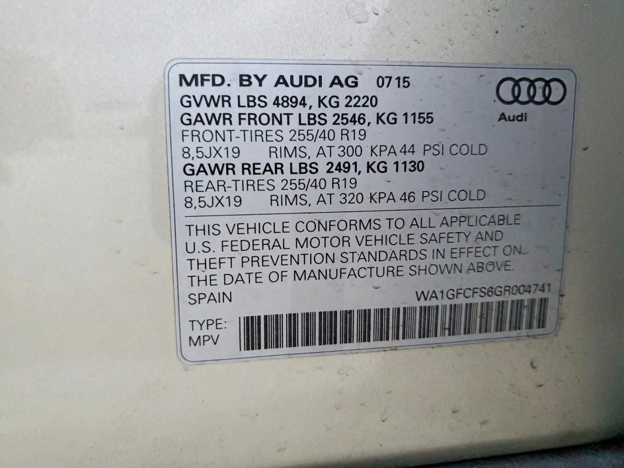 2016 Audi Q3 Prestige