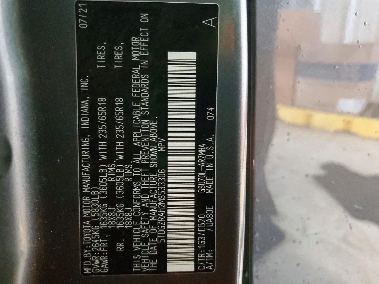 2021 Toyota Highlander xle