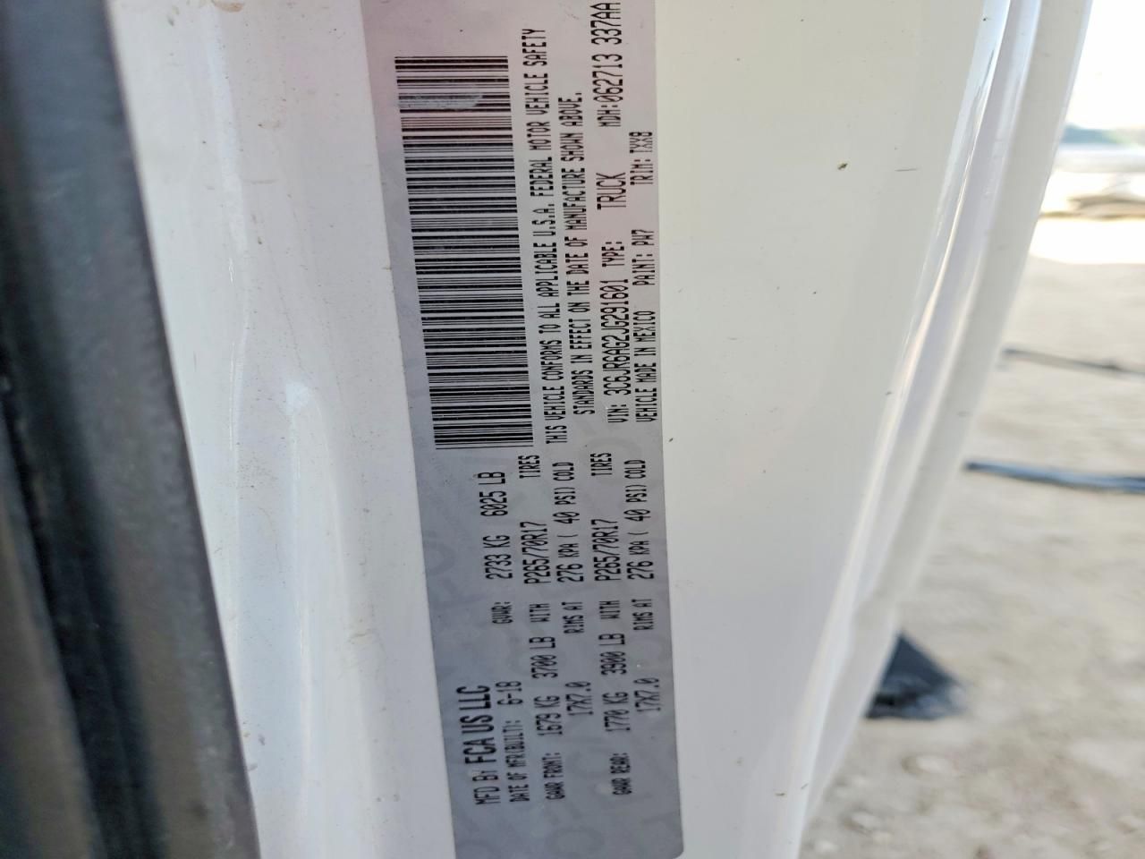 2018 Dodge Ram 1500 st