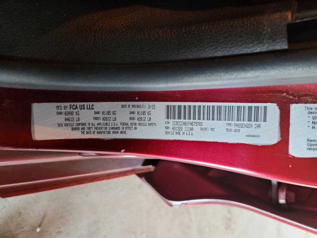 2015 Chrysler 200 Limited