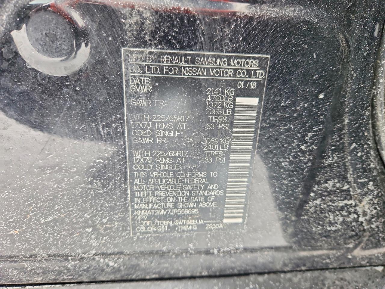 2018 Nissan Rogue s