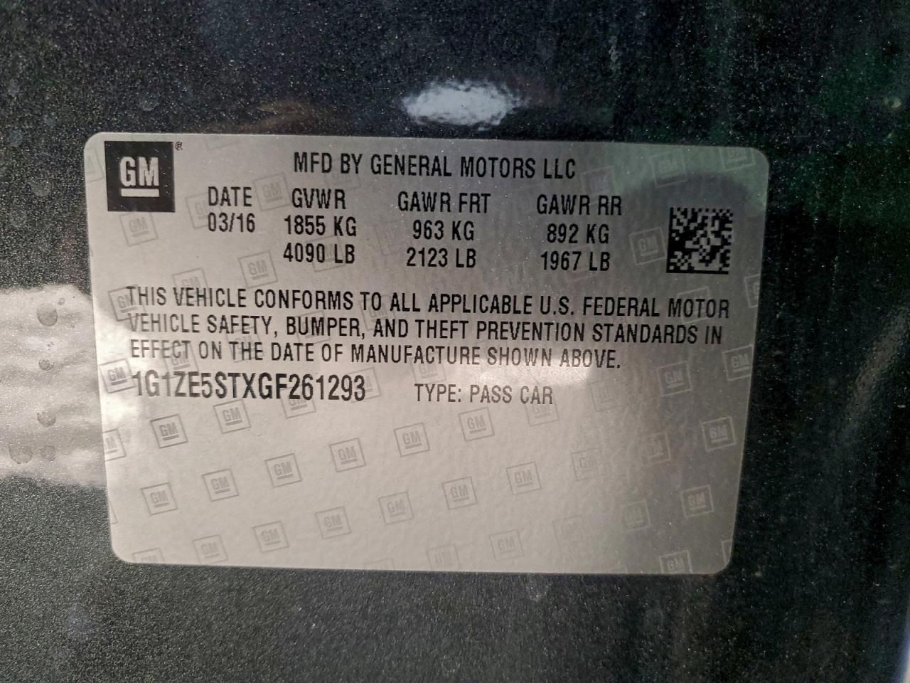 2016 Chevrolet Malibu lt