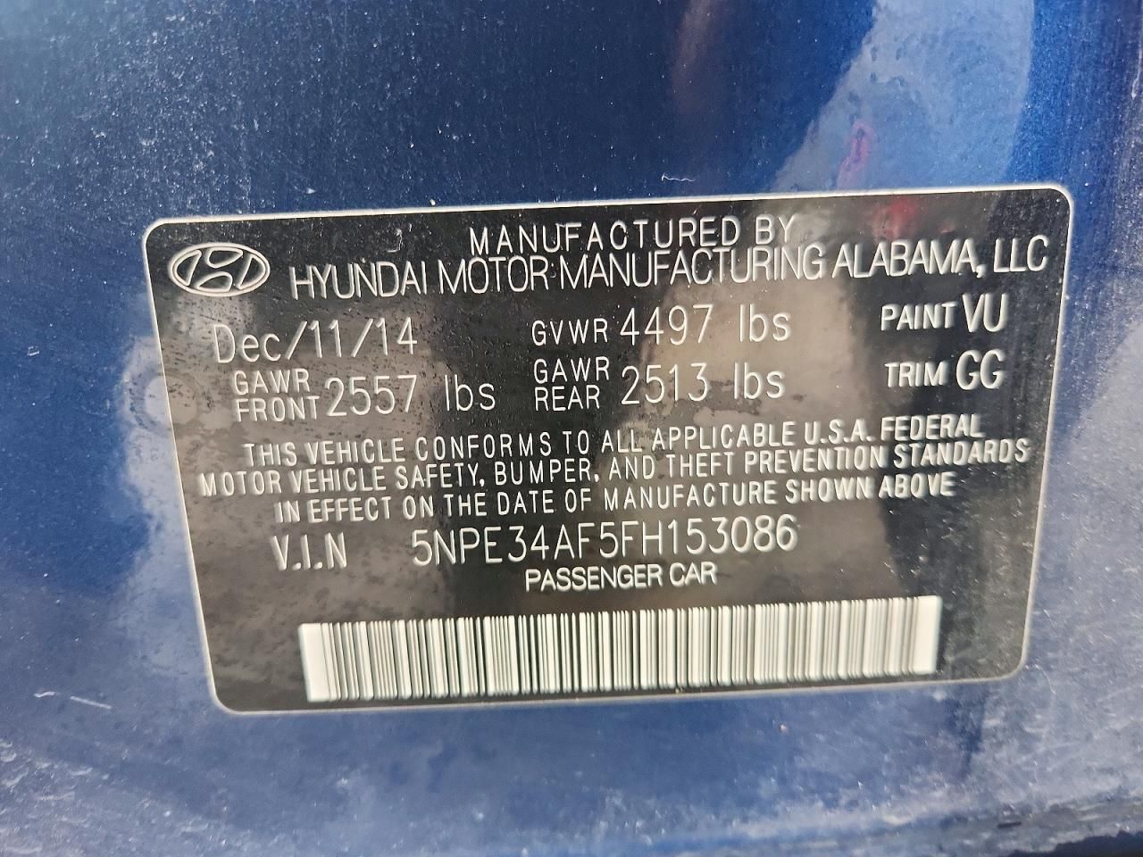 2015 Hyundai Sonata Sport