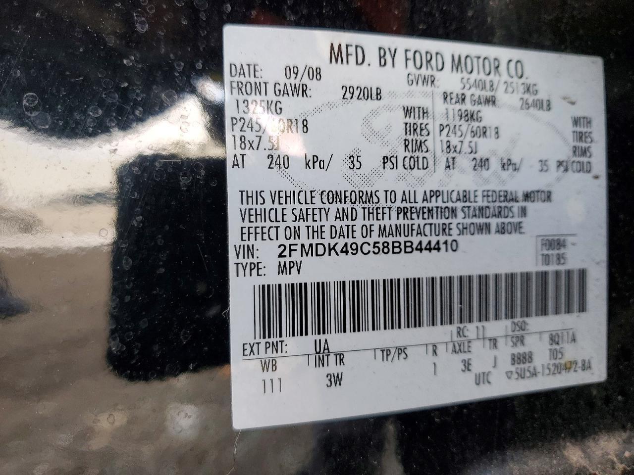2008 Ford Edge Limited
