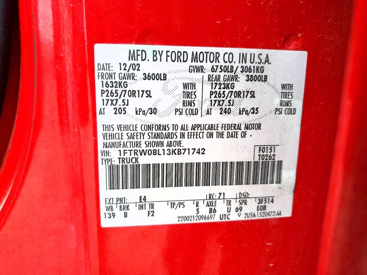 2003 Ford F150 Supercrew