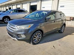 Salvage cars for sale from Copart Louisville, KY: 2017 Ford Escape Titanium