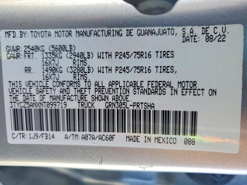 2022 Toyota Tacoma Double cab