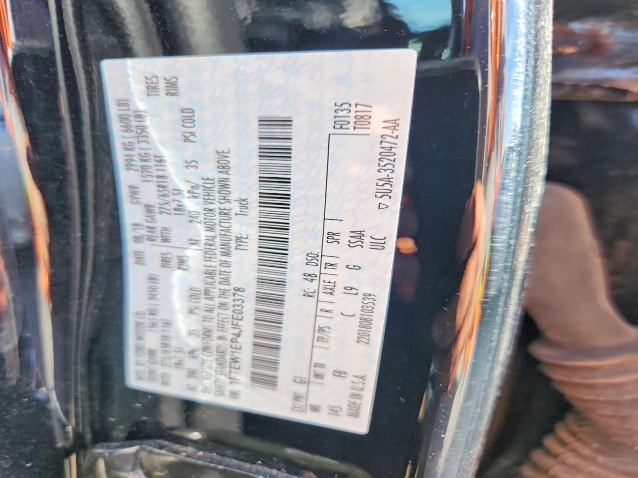 2018 Ford F150 Supercrew