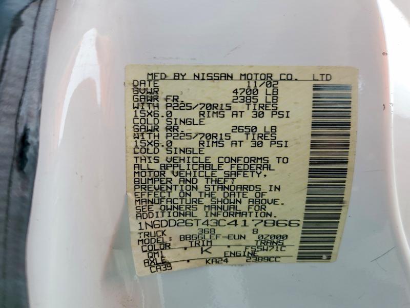 2003 Nissan Frontier King cab xe