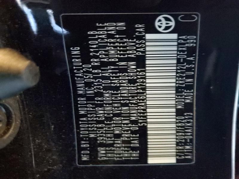 2020 Toyota Corolla le