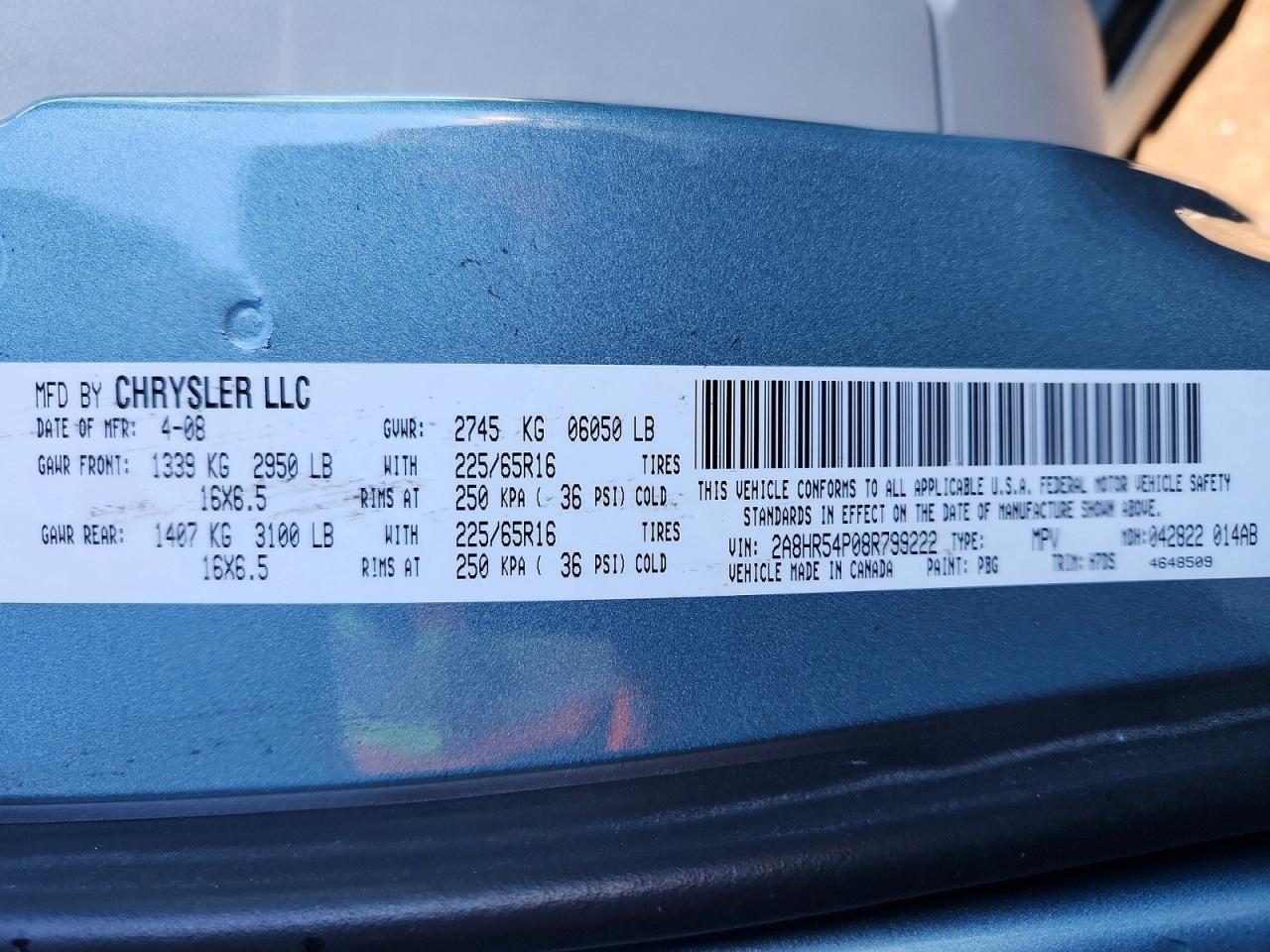 2008 Chrysler Town & Country Touring