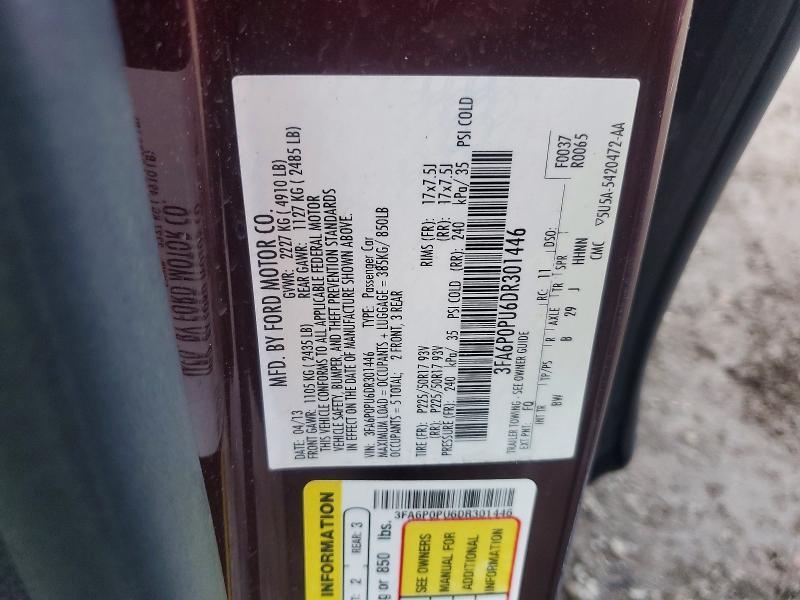 2013 Ford Fusion se Phev