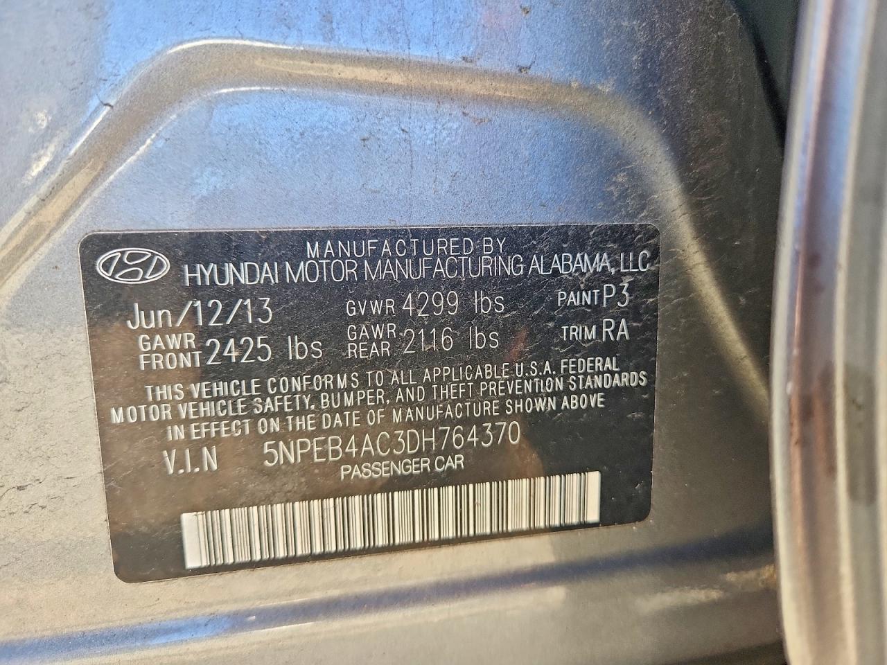 2013 Hyundai Sonata gls