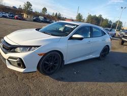Honda salvage cars for sale: 2021 Honda Civic ex