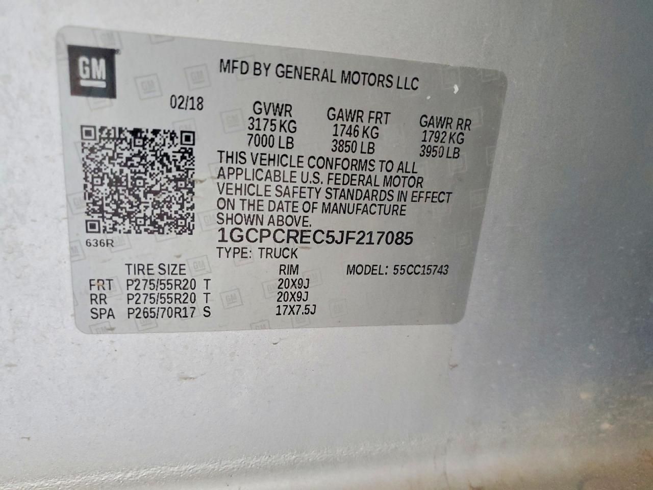 2018 Chevrolet Silverado C1500 lt