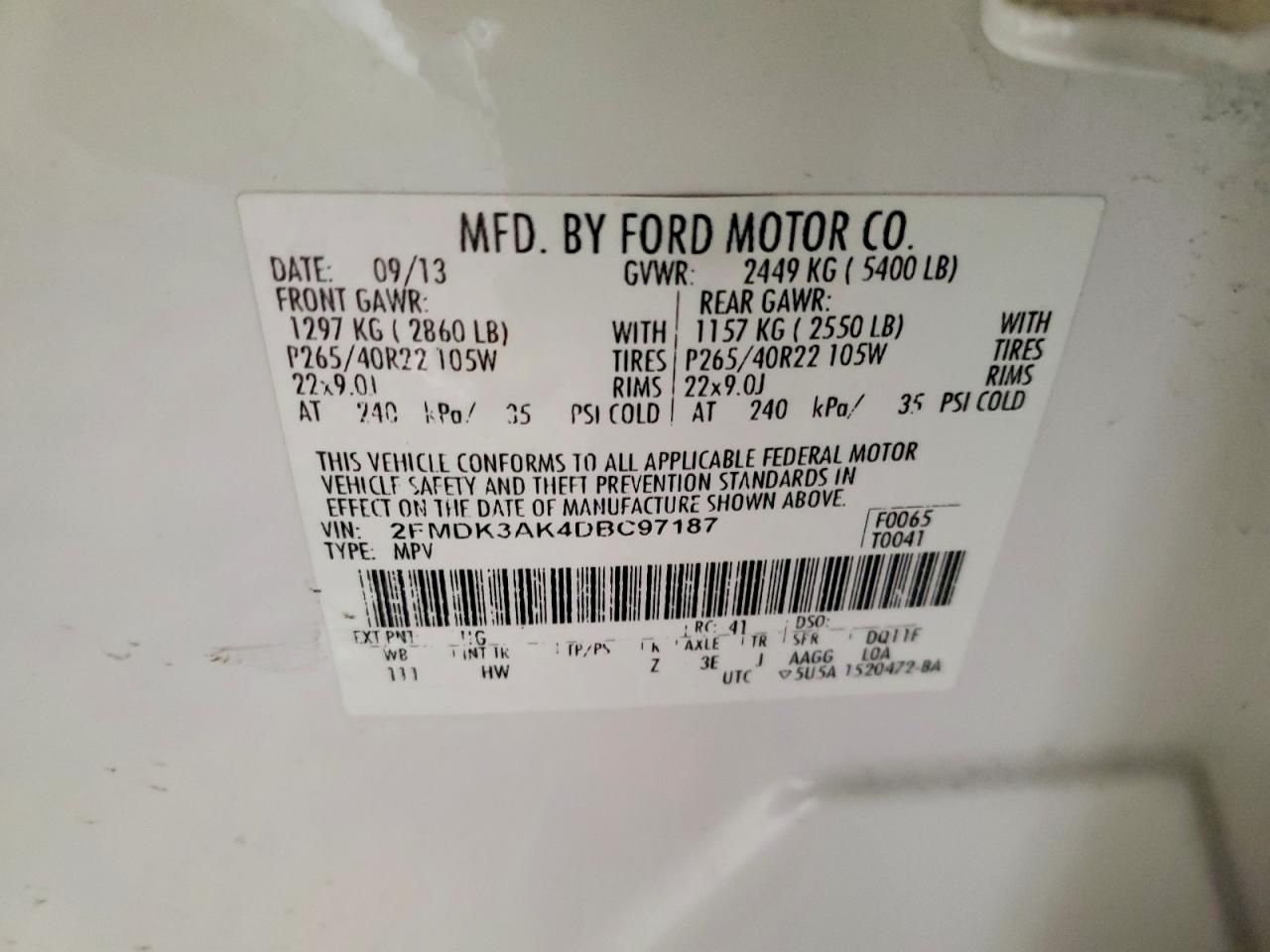 2013 Ford Edge Sport