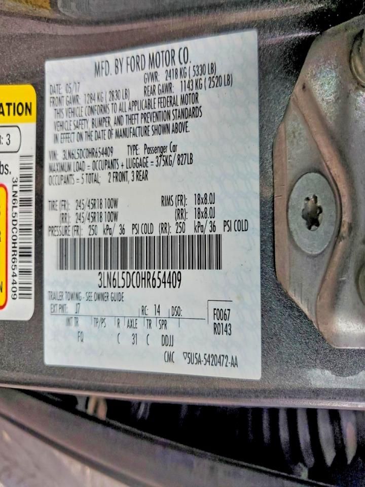 2017 Lincoln Mkz Select