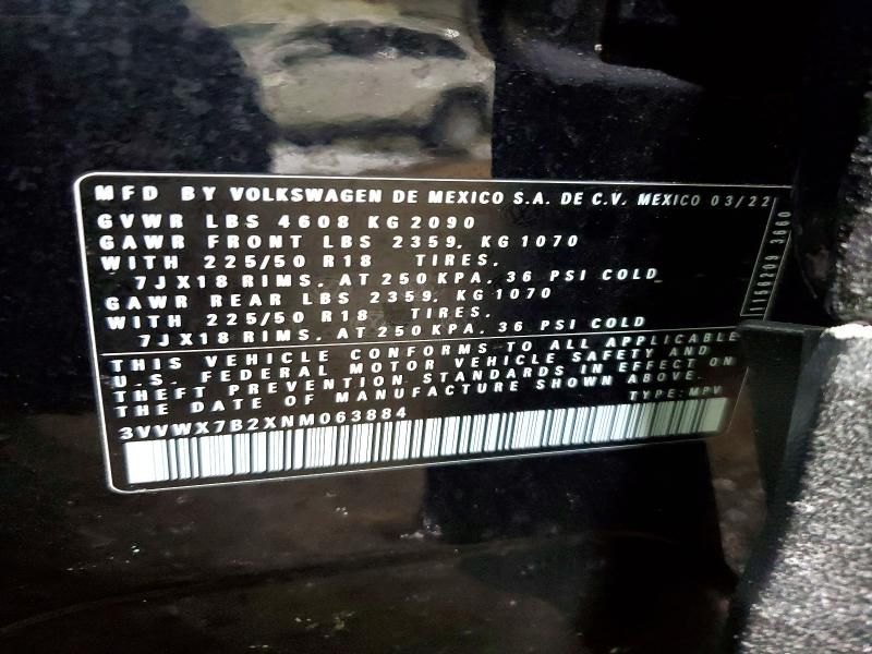 2022 Volkswagen Taos se