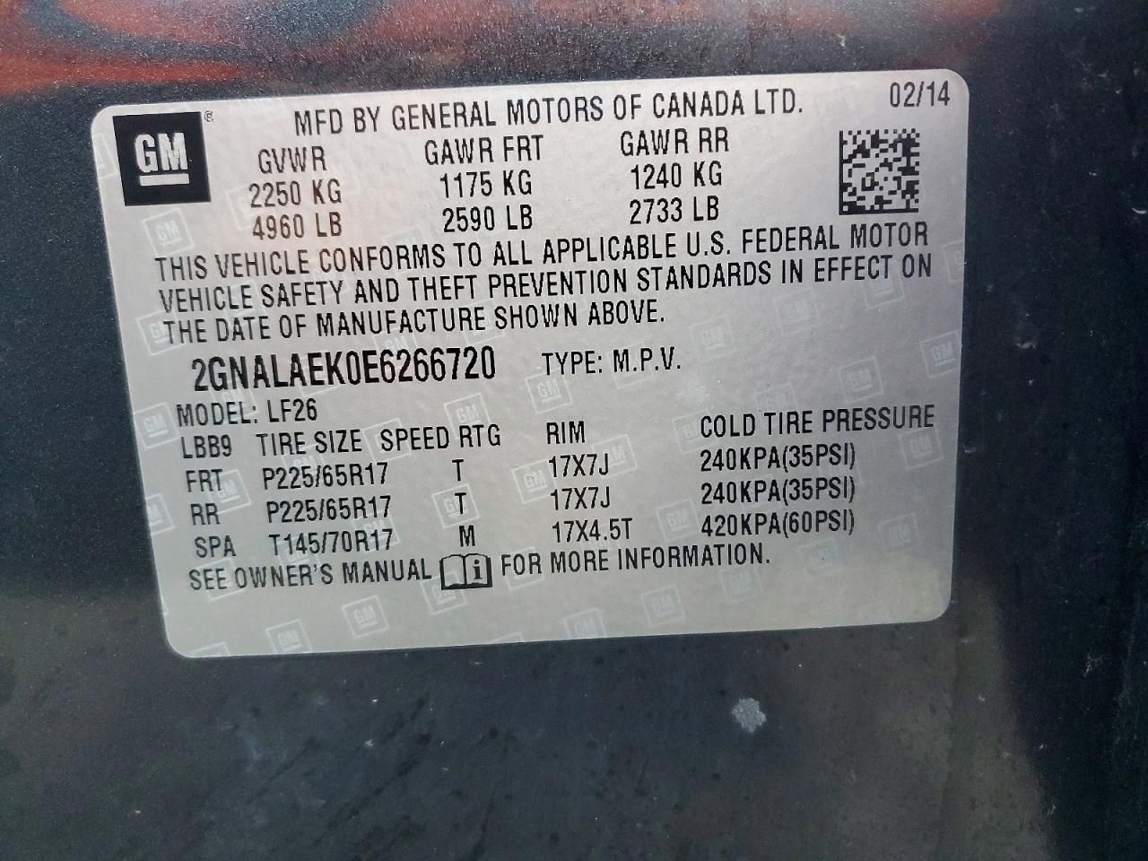 2014 Chevrolet Equinox ls