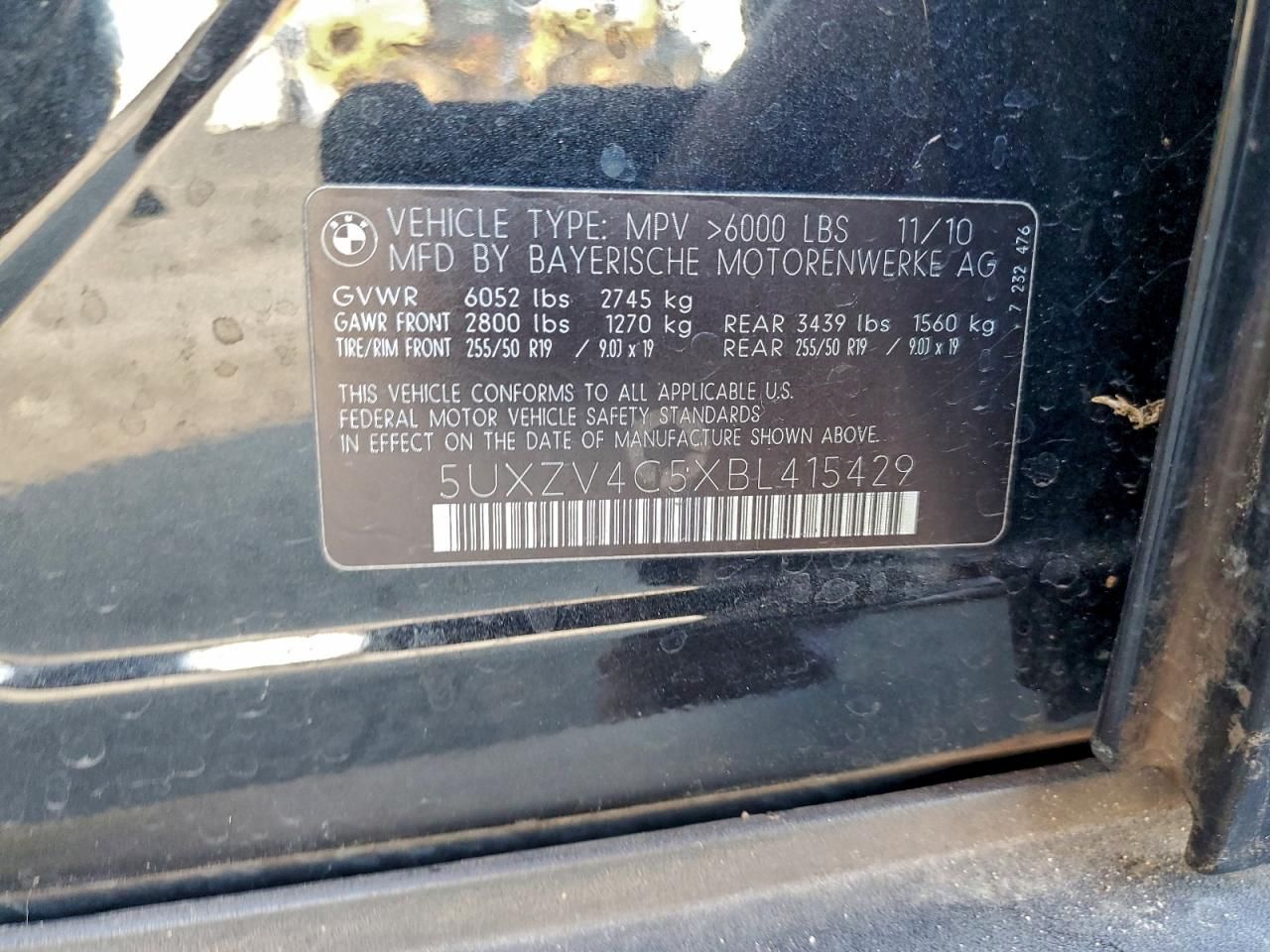 2011 BMW X5 Xdrive35i