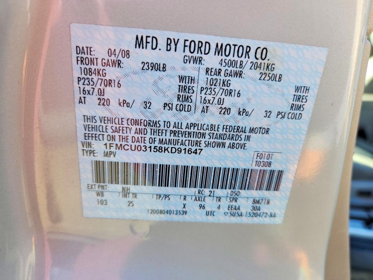 2008 Ford Escape xlt